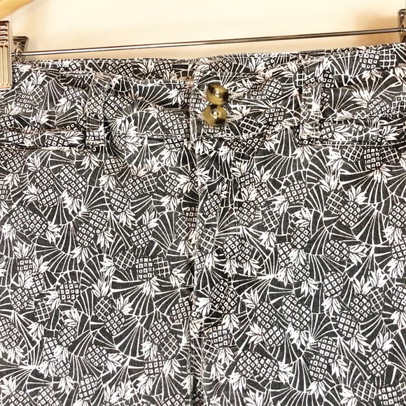 Anthropologie Bowery Pineapple Print Trousers - Picture 6 of 8